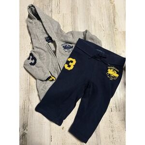 Polo Ralph Lauren Navy Blue Gray Tracksuit 12M